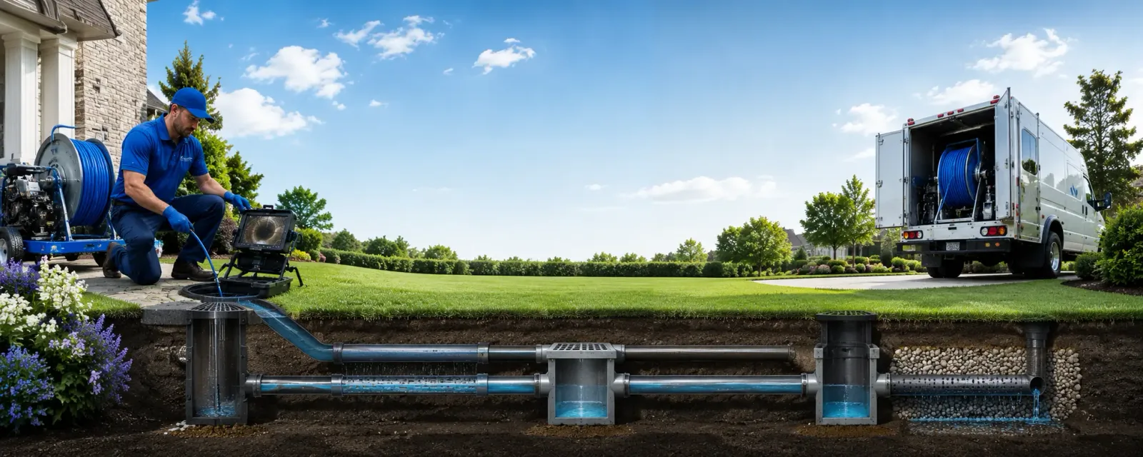 Outdoor drain cleaning information for East Boothbay, ME